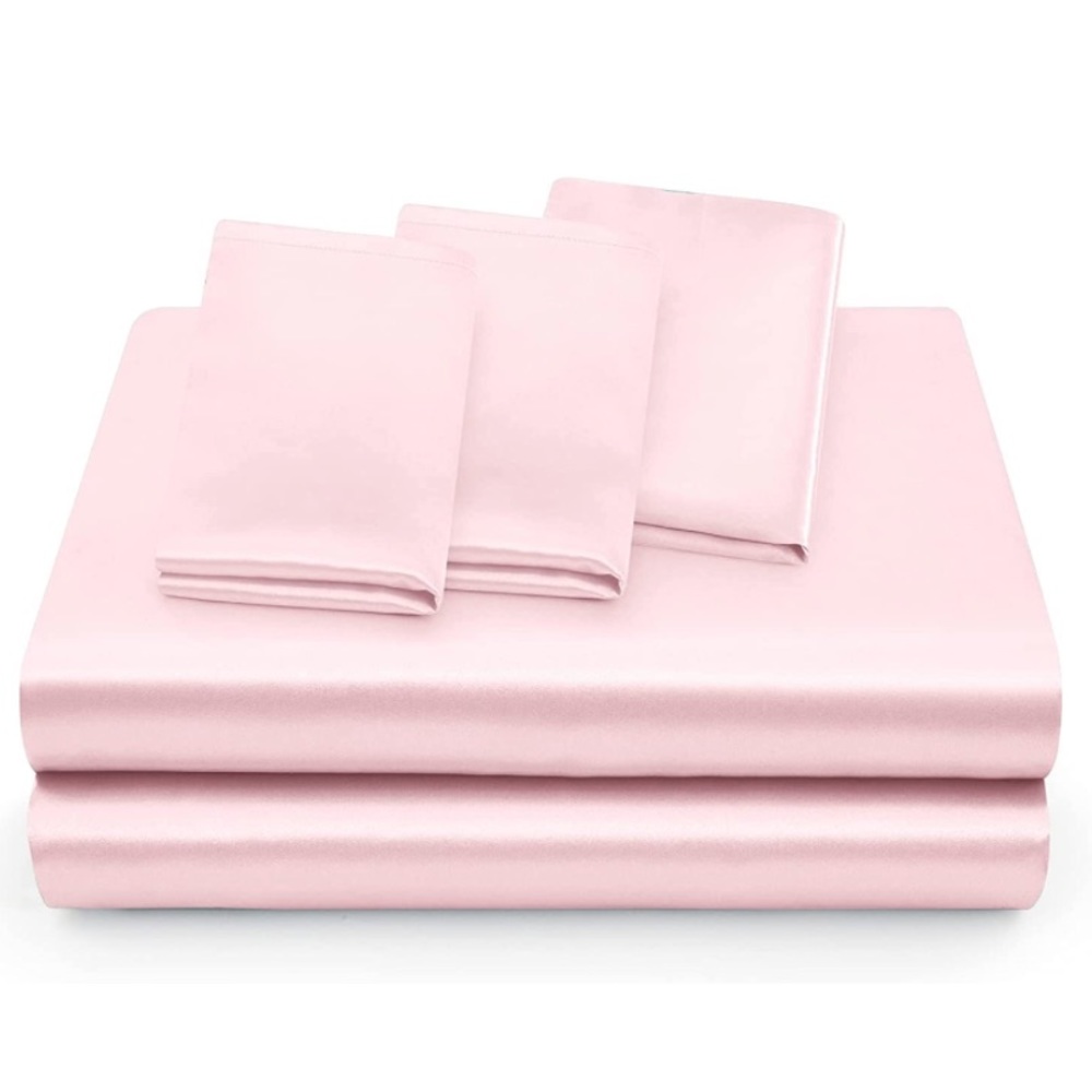 Twin XL Satin Sheet Set